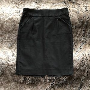 J. Crew Black Pencil Skirt - Size 2